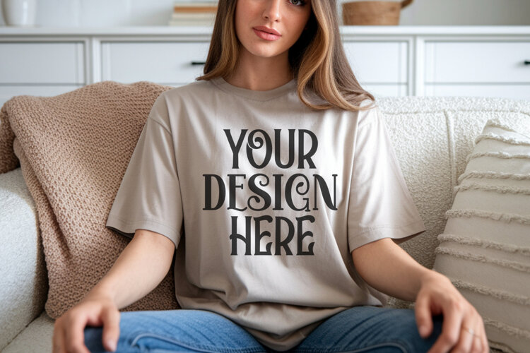 Sage Comfort Colors 1717 T-shirt Mockups,1717 Mockups example image 1