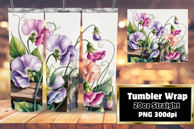 DYNAMIC 20oz Tumbler Artwork , Flowers