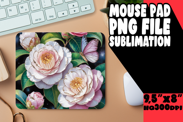 UNIQUE DESK MAT PLAYFUL PNG, Flowers