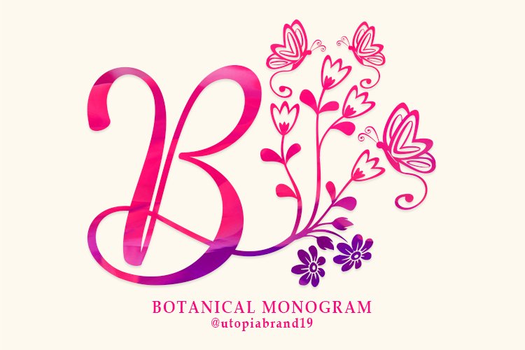 Botanical Monogram example image 1