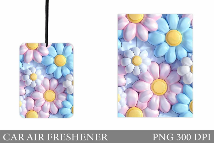 Flowers Car Air Freshener. Daisy Car Air Freshener Design