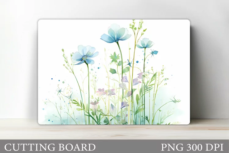 Flowers Cutting Board. Flowers Kitchen Cutting Board