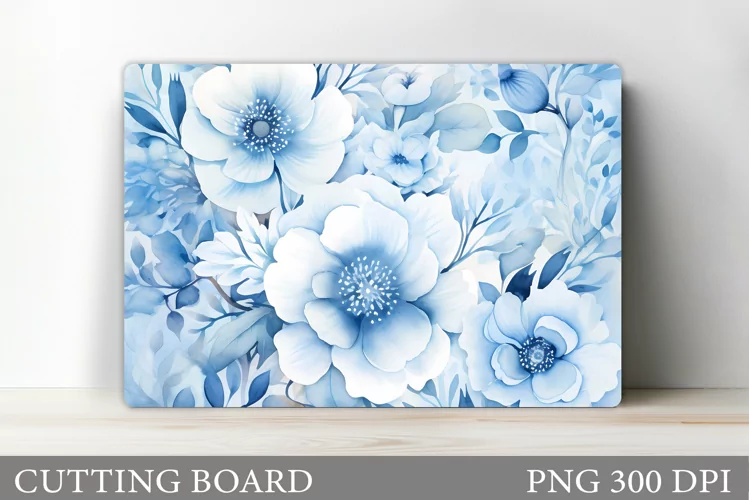 Flowers Cutting Board. Floral Cutting Board Design