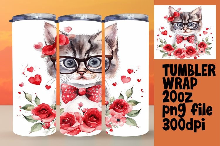 Whimsical Cat Art on Tumbler