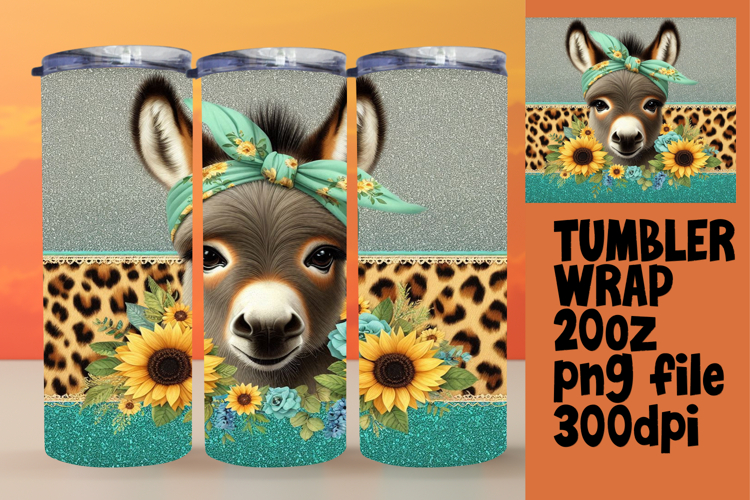 Personalized 20oz Tumbler Gift , Cute Animals