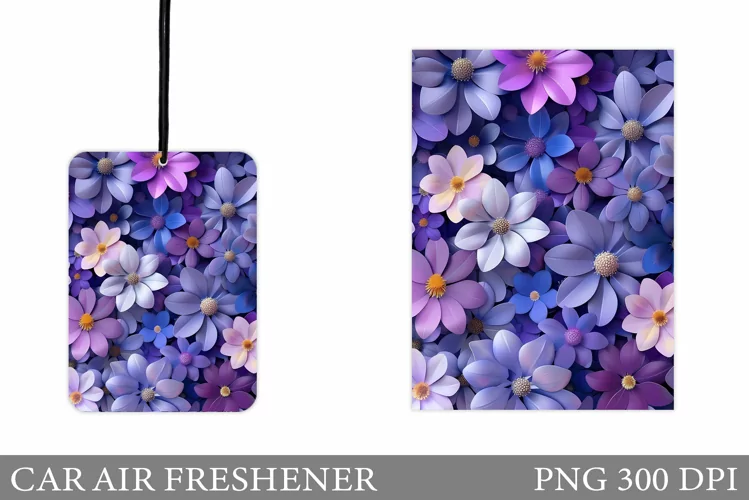 3D Flowers Car Air Freshener. Car Air Freshener Floral