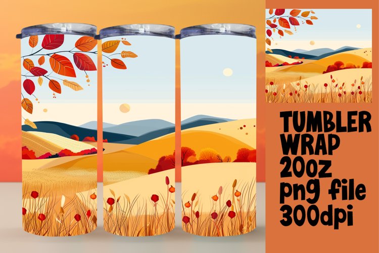 Fall Tumbler Wrap Image 4