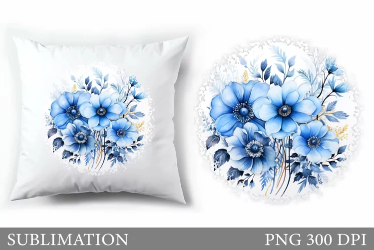 Flowers Pillow Sublimation. Summer Sublimation