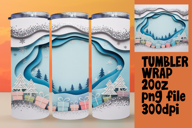 Amazing 20oz Tumbler Wrap Download , Christmas