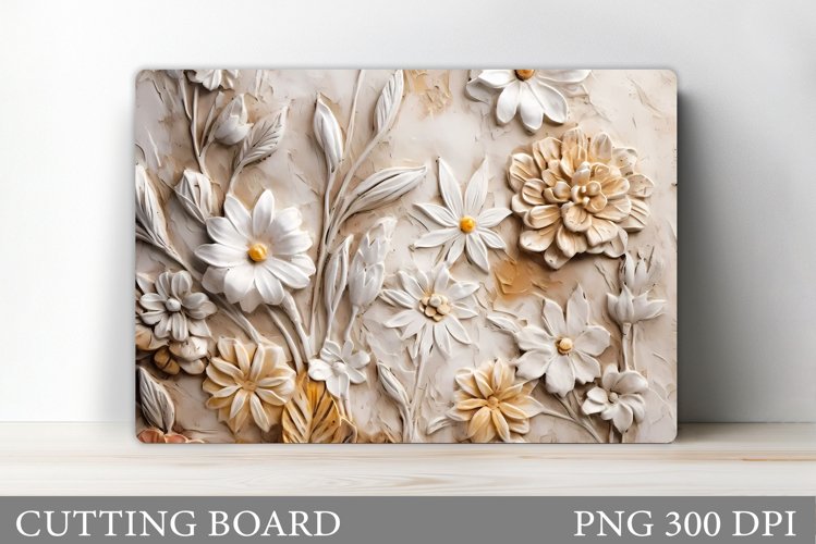 Flowers Cutting Board. Wildflowers Kitchen Cutting Board