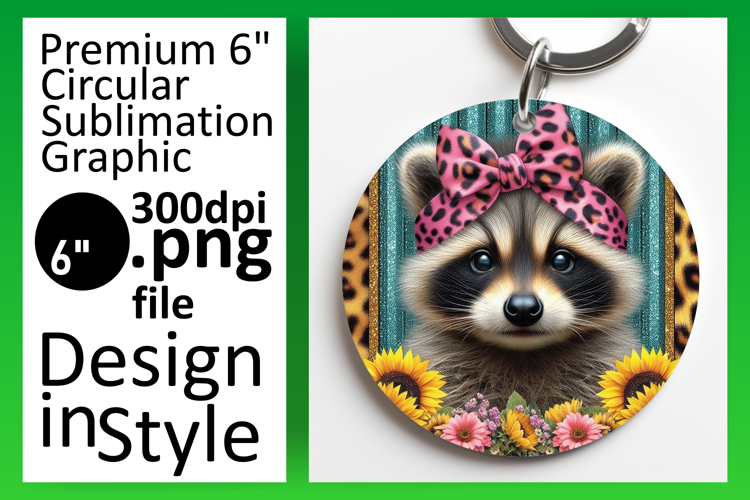 Chic Circle PNG Car Coaster Design , Cute Animals