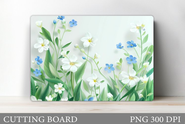 Flowers Cutting Board. Flowers Kitchen Cutting Board example image 1