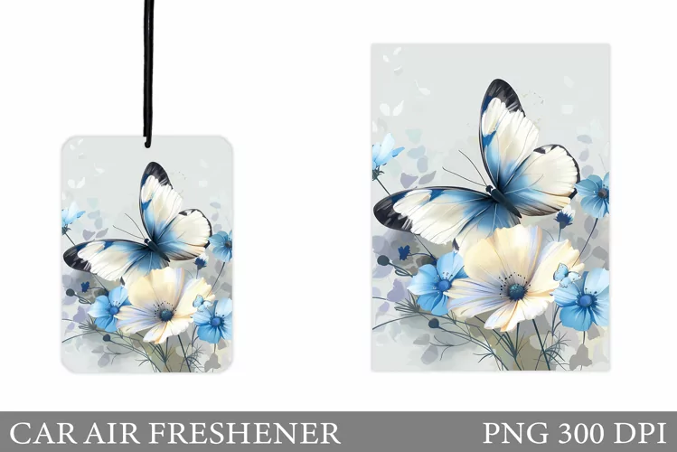 Butterfly Car Air Freshener. Car Air Freshener Sublimation