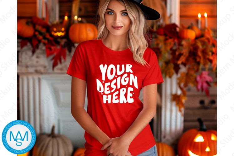 White Tshirt Mockup Image 9