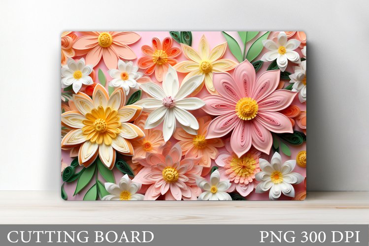 3D Flowers Cutting Board. Kitchen Cutting Board Design example image 1