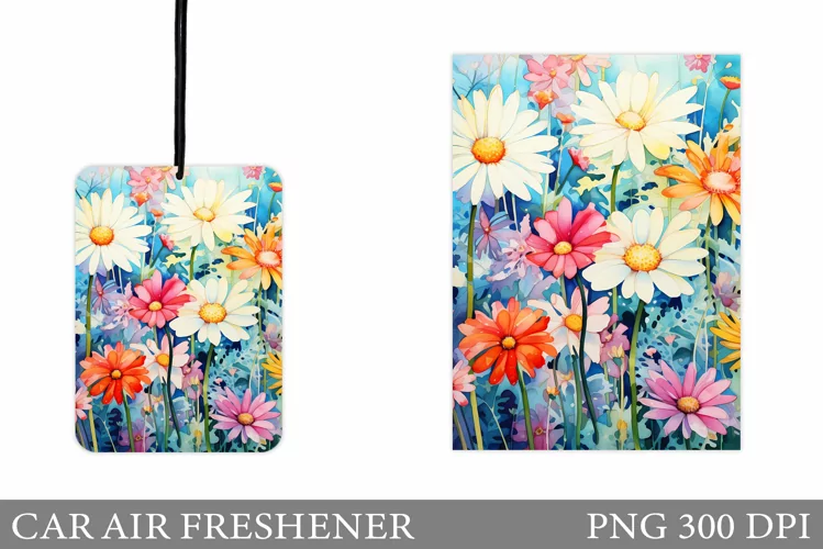 Daisy Flowers Car Air Freshener. Flowers Car Air Freshener