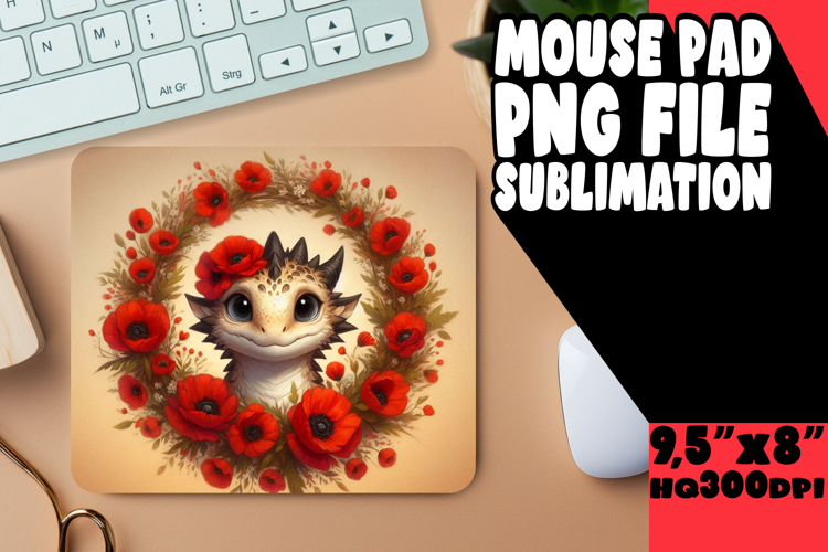 UNIQUE mouse PAD Playful Design, Dragon