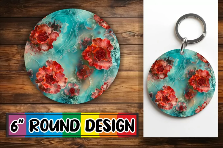 Blossom Bonanza Sublimation Round Design Spring