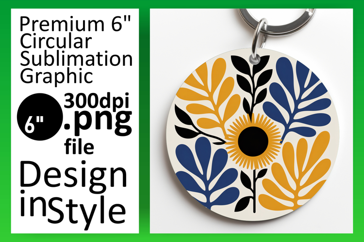 Cute Flamingo with Flowers Round Design PNG