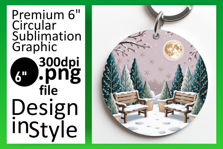 Lovely Round Design for Keychains , Holiday