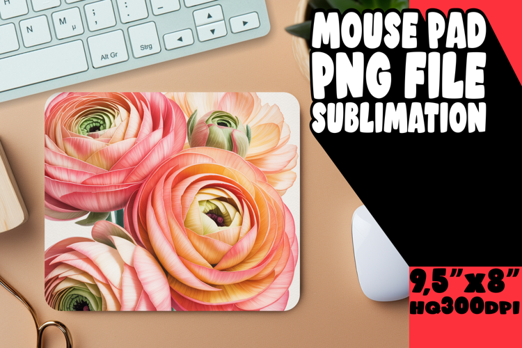 SWEET MOUSE PAD SUBLIMATION STYLE, Flowers