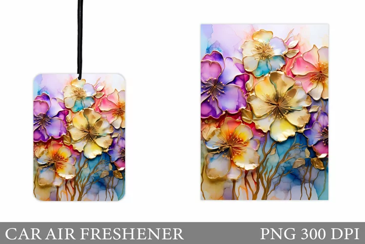Flowers Car Air Freshener. Car Air Freshener Design