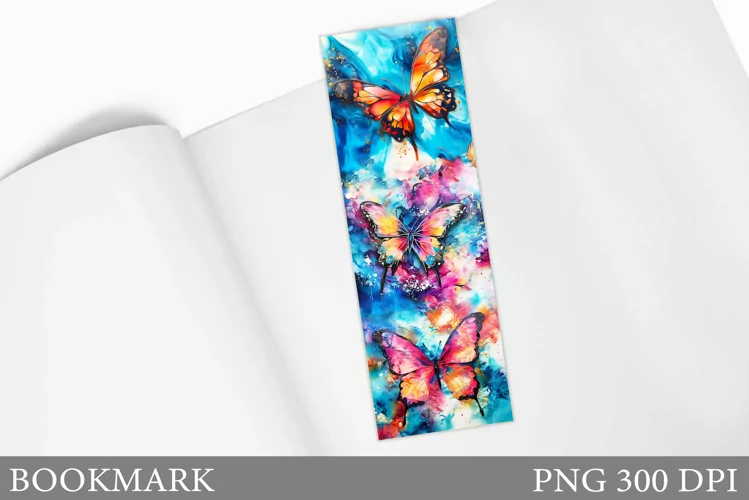 Butterfly Bookmark Sublimation. Butterflies Bookmark Design