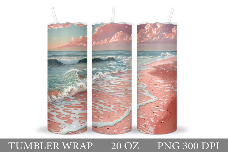 3D Sea Tumbler Sublimation. Sea Tumbler Wrap Design