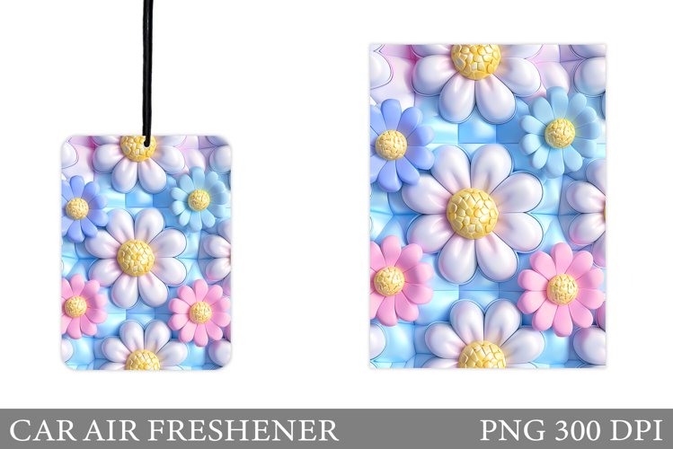 Daisy Flowers Car Air Freshener. Car Air Freshener