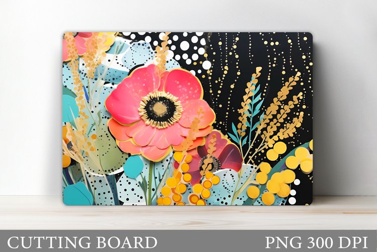 Flowers Cutting Board. Flowers Kitchen Cutting Board