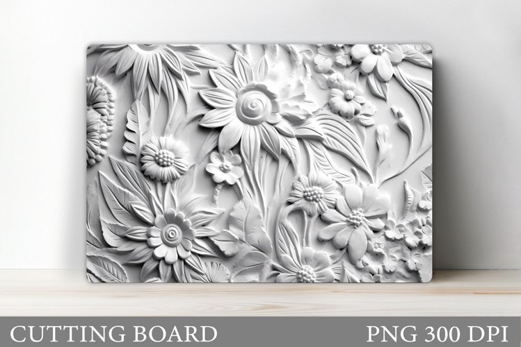 Flowers Cutting Board. Flowers Kitchen Cutting Board example image 1