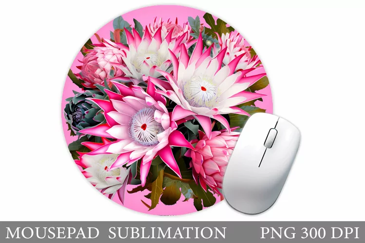 Flowers Mouse Pad Design. Floral Mouse Pad Sublimation