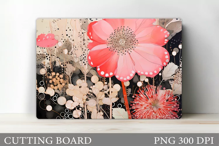 Flowers Cutting Board. Flowers Kitchen Cutting Board
