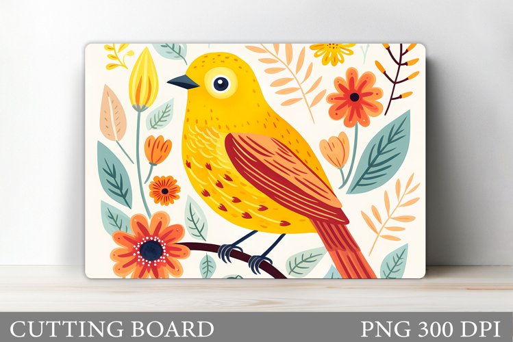 Bird Cutting Board Sublimation. Bird Kitchen Cutting Board