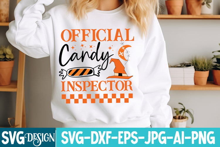Official Candy Inspector SVG Cut File,Halloween SVG Design