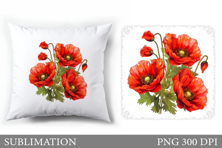 Flowers Pillow Sublimation. Summer Sublimation