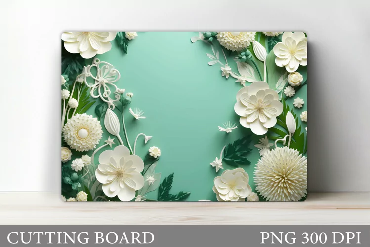 Flowers Cutting Board Design. Flowers Kitchen Cutting Board