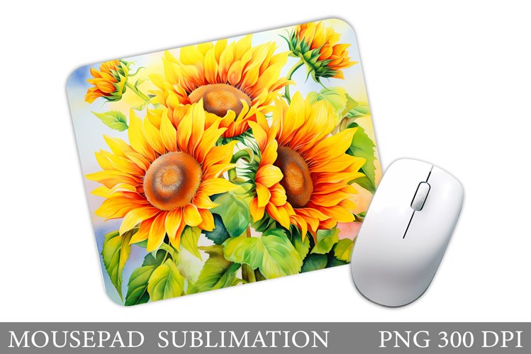 Watercolor Sunflower Clipart Image 12