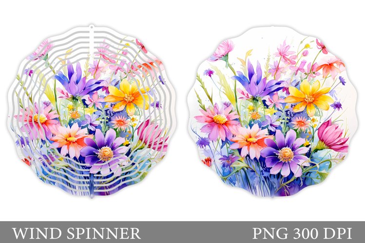 Watercolor Flowers Image 2