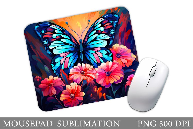 Butterfly Mouse Pad Design. Butterfly Sublimation