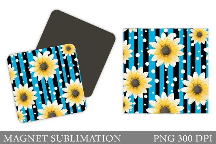 Flowers Magnet Design. Flowers Daisy Magnet Sublimation