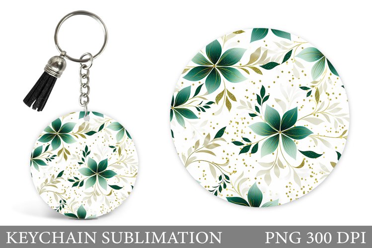 Flowers Keychain Design. Flowers Keychain Sublimation