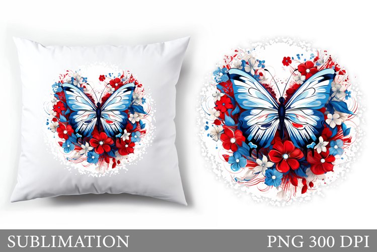 Bitterfly Sublimation. Butterfly Pillow Design