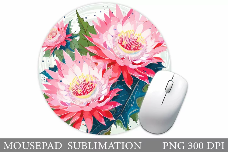 Flowers Mouse Pad Design. Flowers Mouse Pad Sublimation