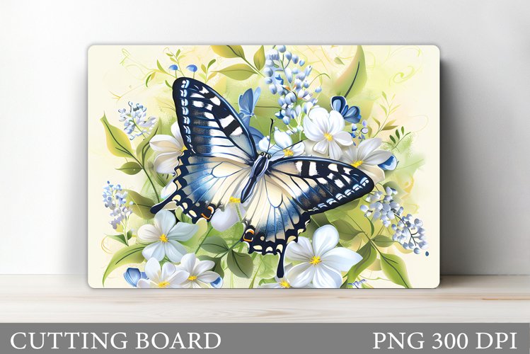 Butterfly Cutting Board Design. Summer Kitchen Cutting Board example image 1