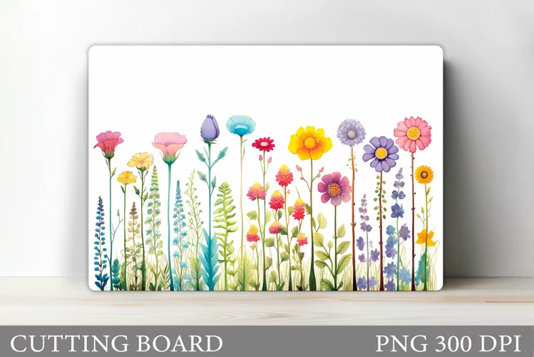 Flowers Cutting Board. Flowers Kitchen Cutting Board