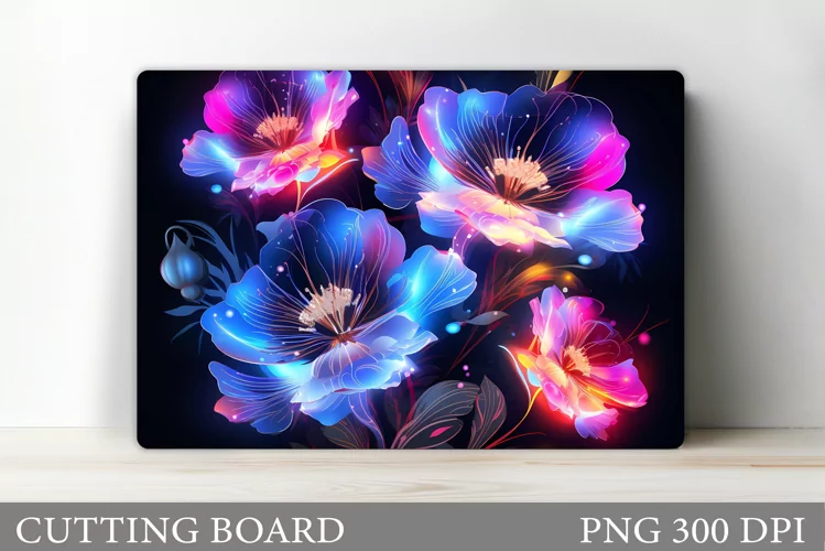 Flowers Cutting Board Design. Flowers Kitchen Cutting Board