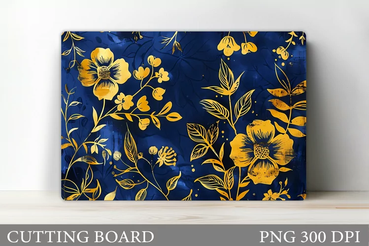 Flowers Cutting Board. Kitchen Cutting Board Sublimation