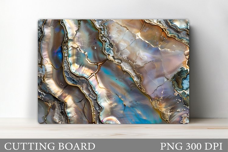 3D Abstract Cutting Board. Texture Cutting Board Design example image 1