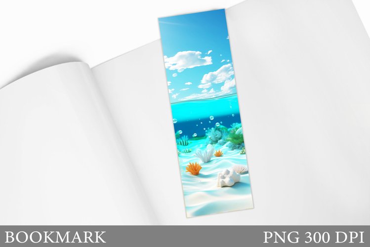 Sea Bookmark Sublimation. Sea Bookmark Design